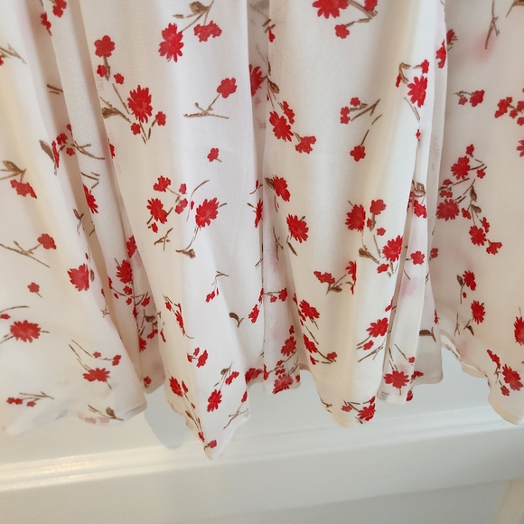 New Reformation Parrot Mini Dress in Floral Telegraph Print - Picture 11 of 14